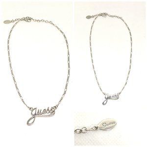 Guess Chic Silver Necklace NWOT